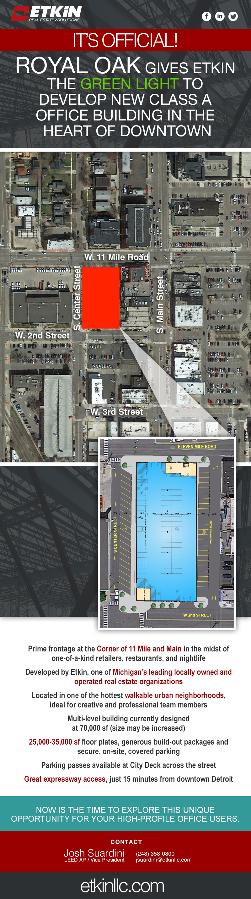 Class A Office Building To Come To Downtown Royal Oak